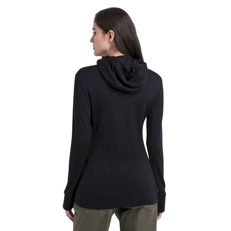 260 Quantum IV LS Zip Hoodie - Polaire en laine mérinos femme
