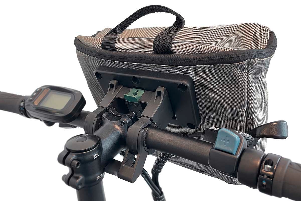 Blaupunkt Fahrrad-Lenkertasche LT 200 grau/schwarz 4 Liter