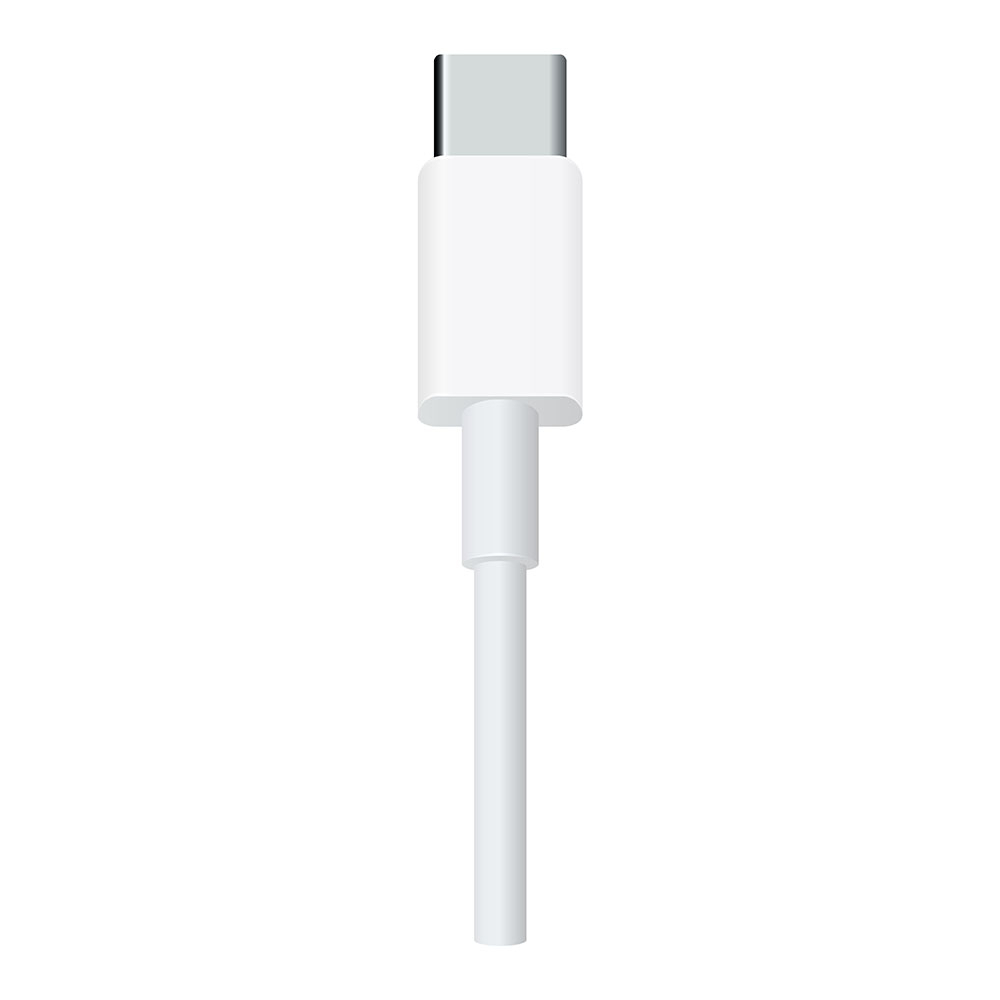(1m) iPhone 15 Pro USB C auf USB C Ladekabel Datenkabel MUF72ZM/A - Weiss
