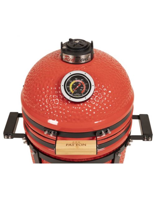 Patton Premium Kamado 15 Inch Table Red Devil - Barbecue - Ø 34 cm Rood