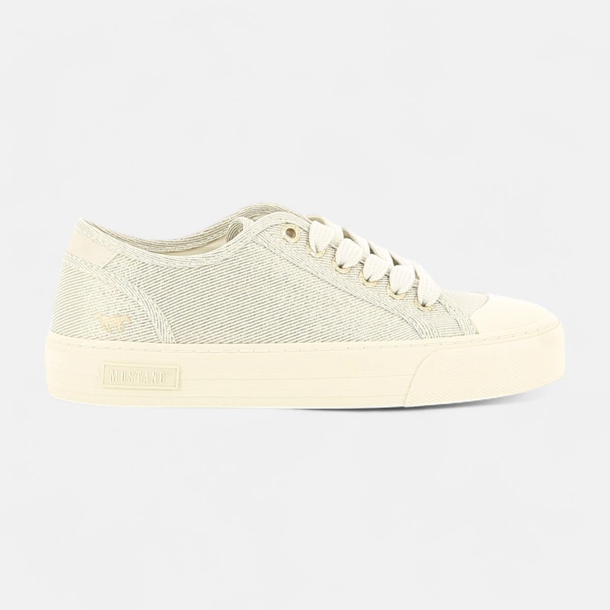 Baskets en toile Femme or