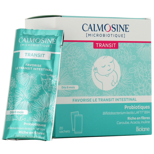 Calmosine Microbiotique Transit : probiotiques et fibres - Dès 6 mois