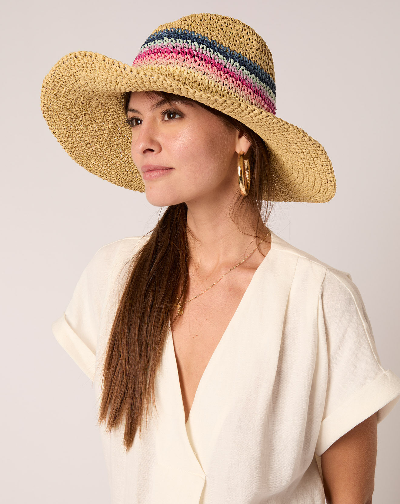 Wild Chapeau de paille Ruth naturel