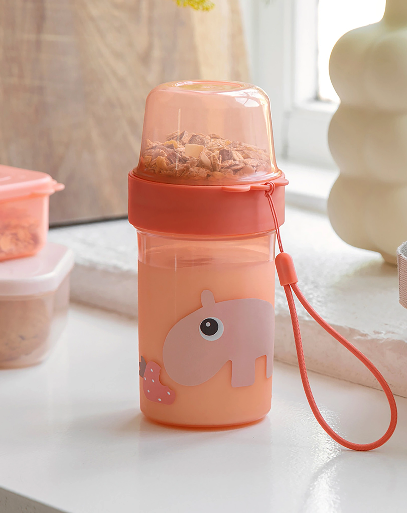 Snackbehälter TO GO - 2-WAY: LALEE (150+320ml) in sand