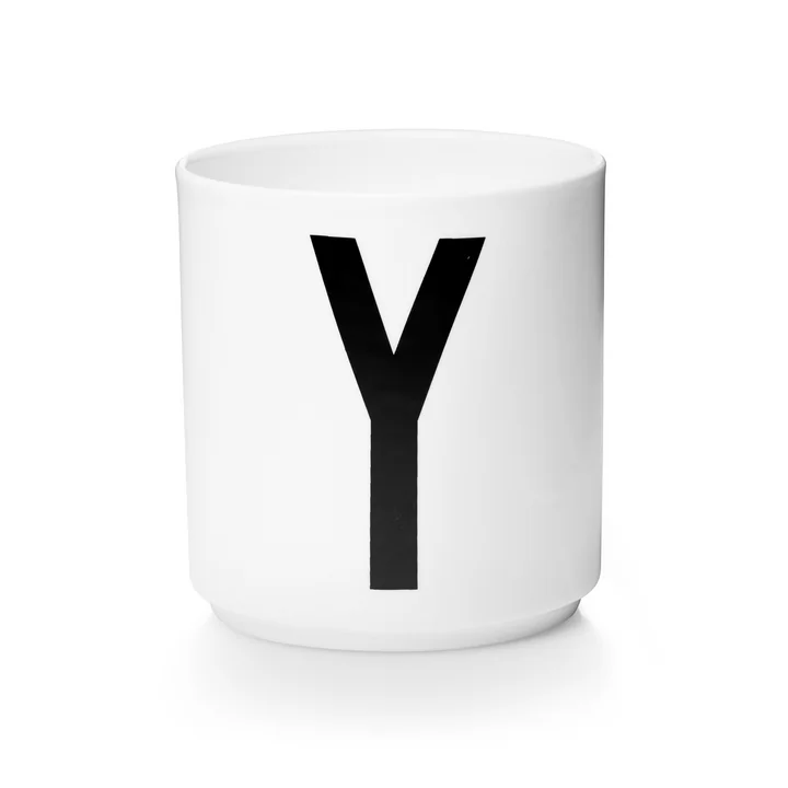 Design Letters - AJ Porzellan Becher Y, weiss
