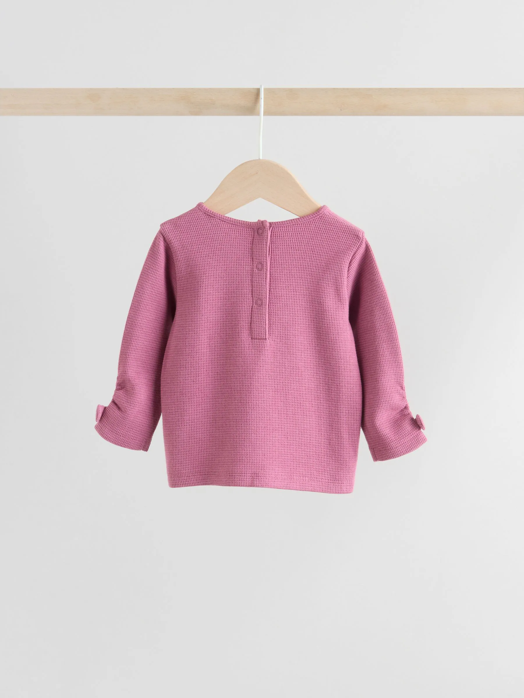 Bordeauxrood - Babyset van top met Lange mouwen en Leggings met Bodywarmer 3 -delig (0mnd -2jr)