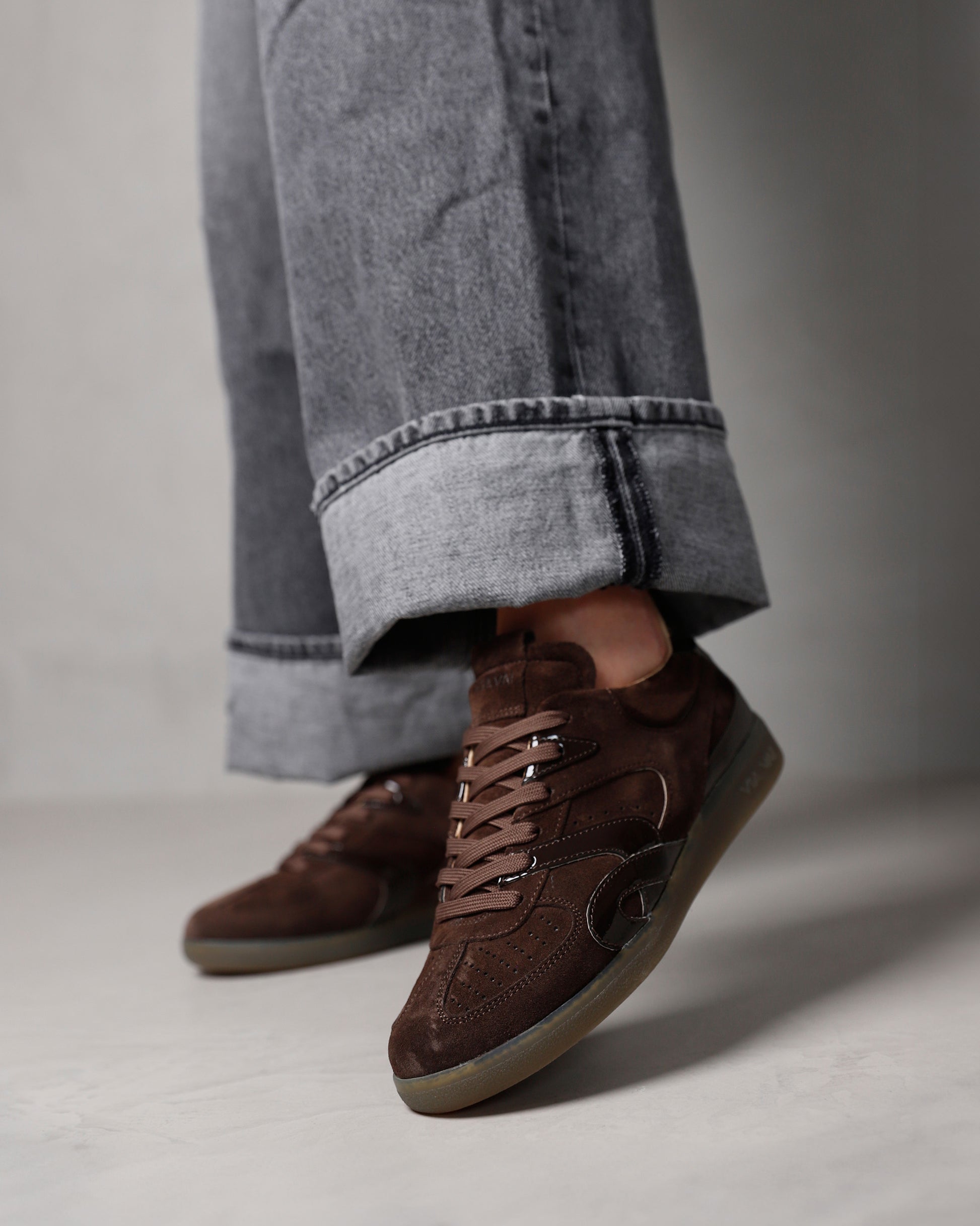 VIA VAI bruine dames sneakers Nilla Macy