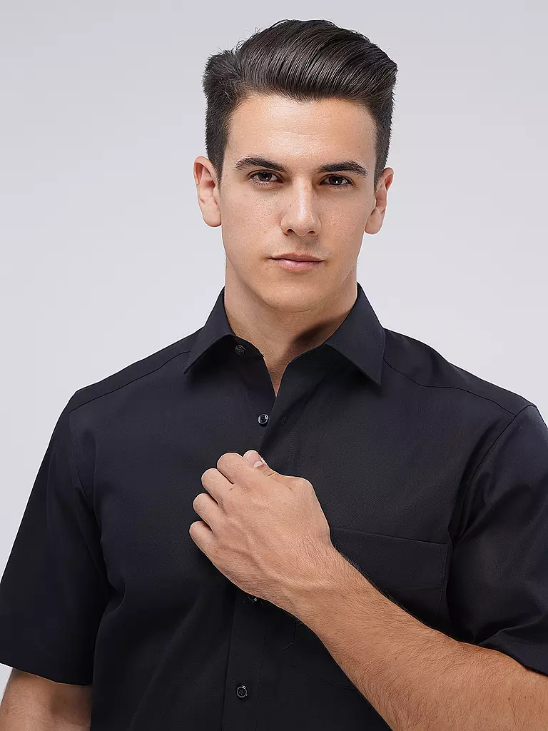 OLYMP Hemd Regular Fit  schwarz