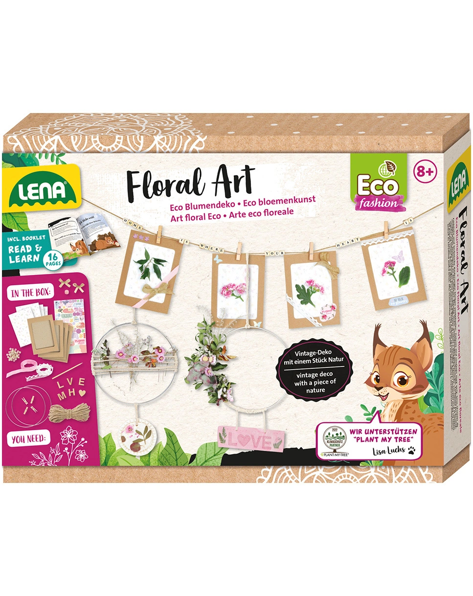 Bastelset ECO UPCYCLING - FLORAL ART in bunt