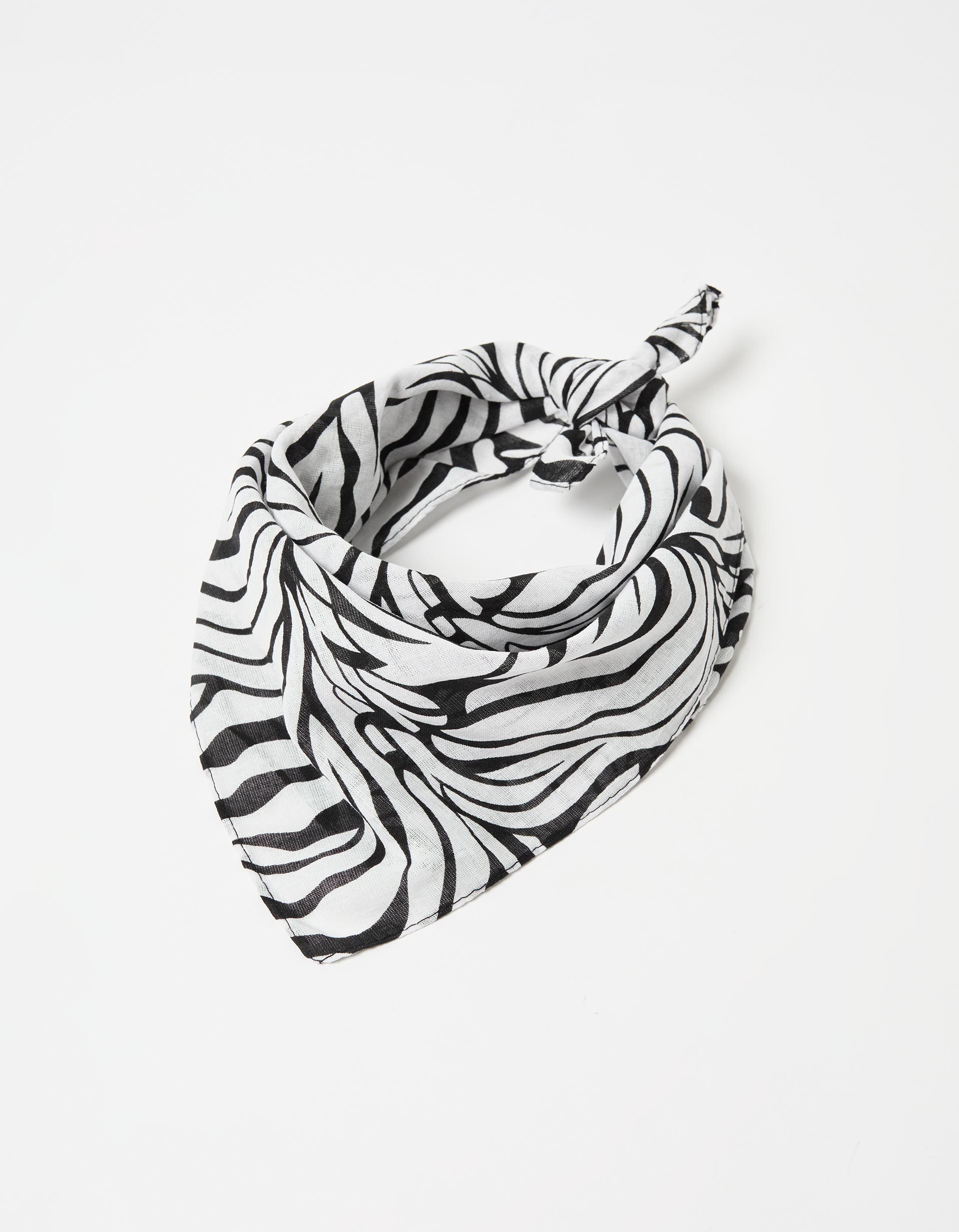Lenço Zebra, Mulher, Preto