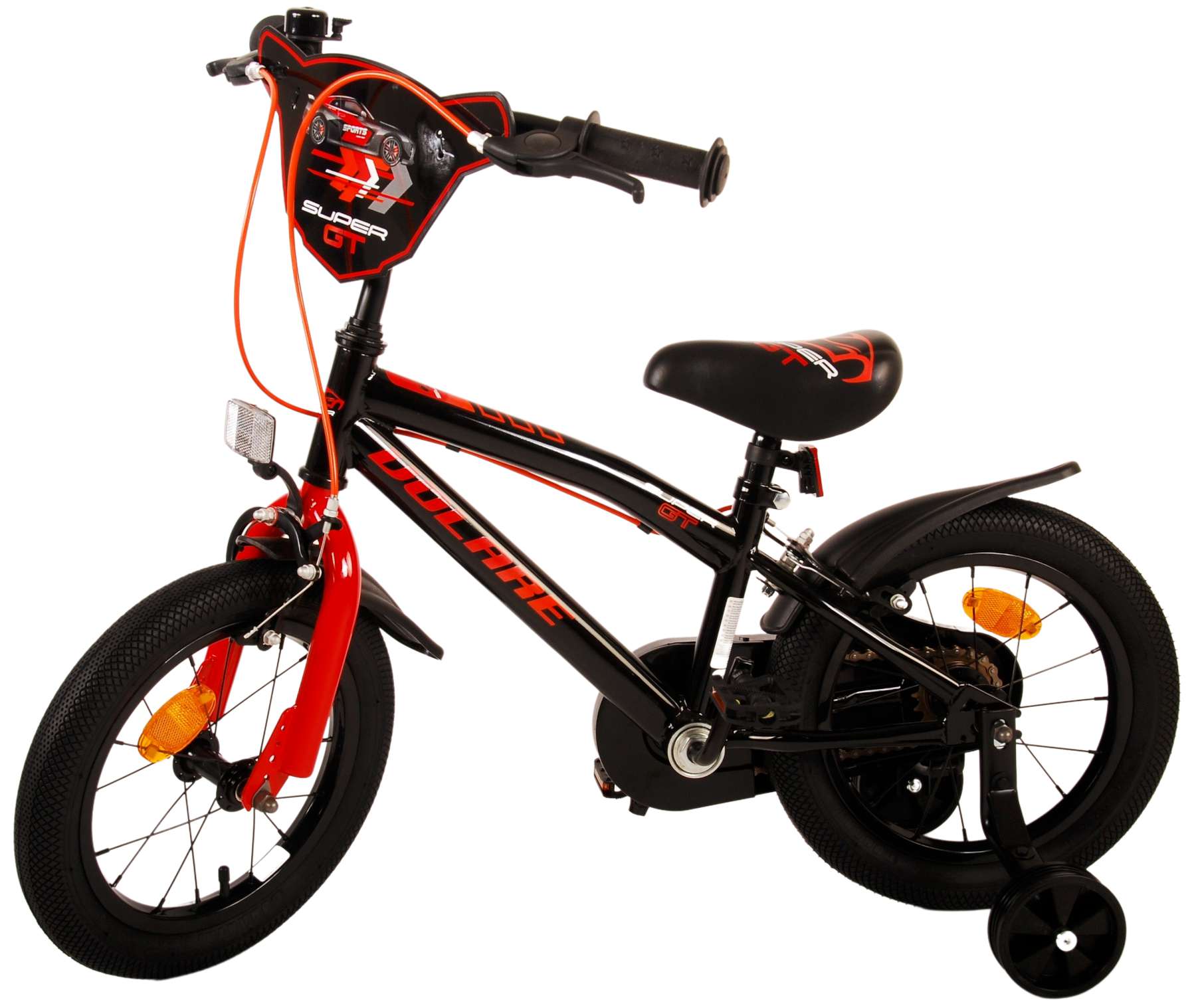 TPFSports Super GT Kinderfahrrad - Jungen - 14 Zoll - Rücktritt + Handbremse - Blau