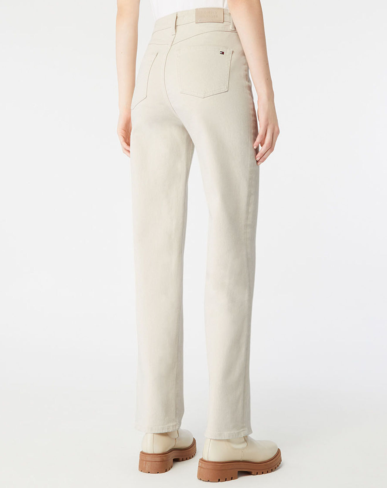 Tommy Hilfiger Jean droit relaxed écru