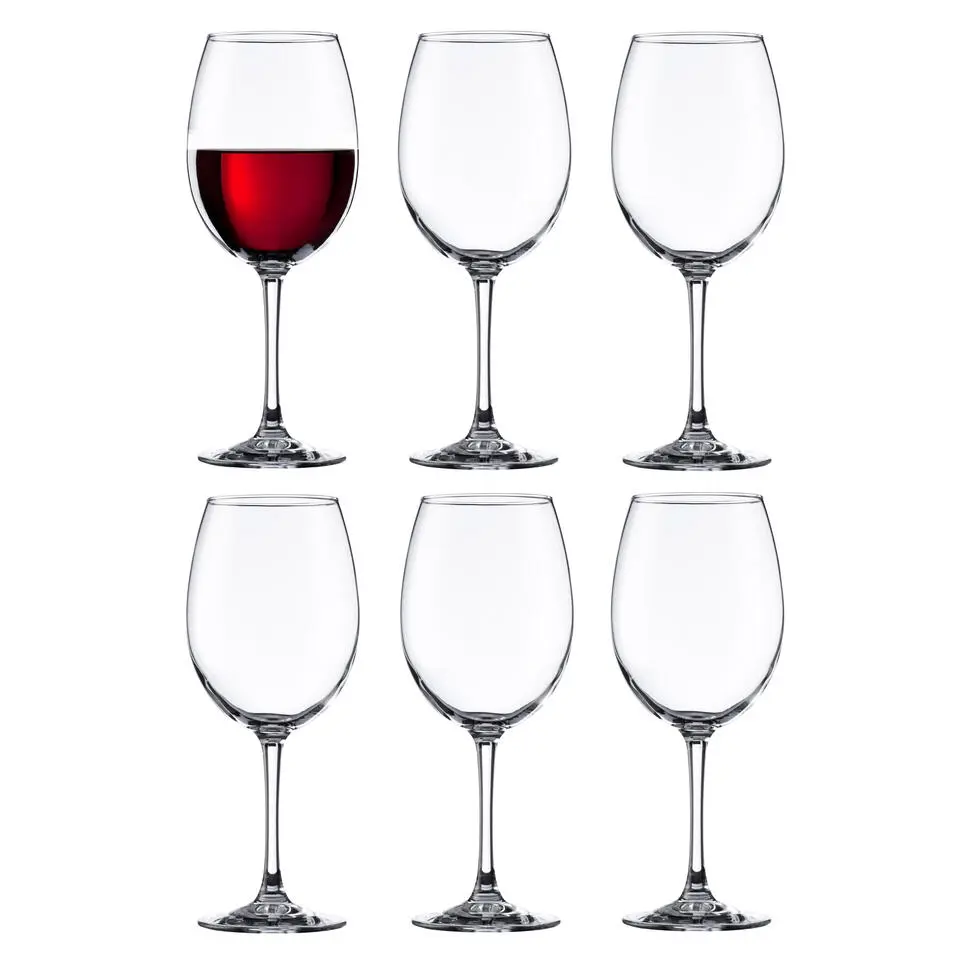Vicrila wijnglazen Pinot - 6x stuks - rode/witte wijn - 350ml