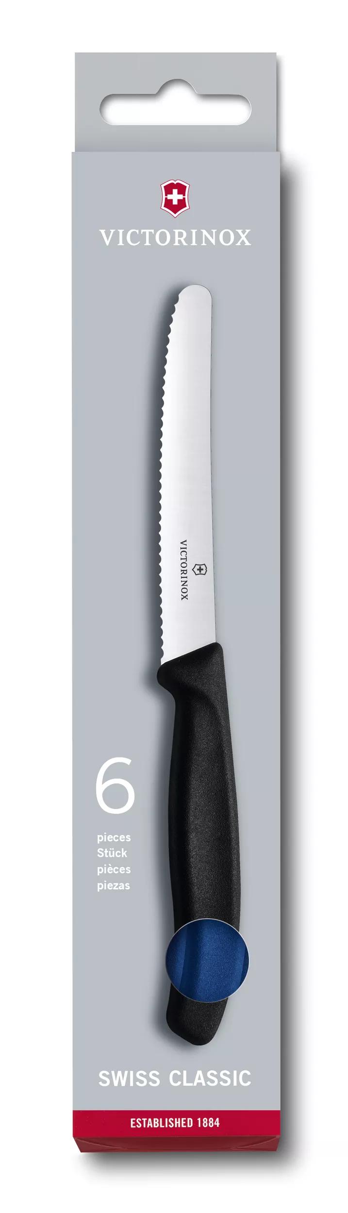 Swiss Classic Tomaten- und Tafelmesser-Set, 6-teilig-blau