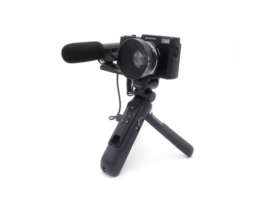AGFA PHOTO - Kit vlogging : caméra vlg-4k avec objectif grand angle, trép...