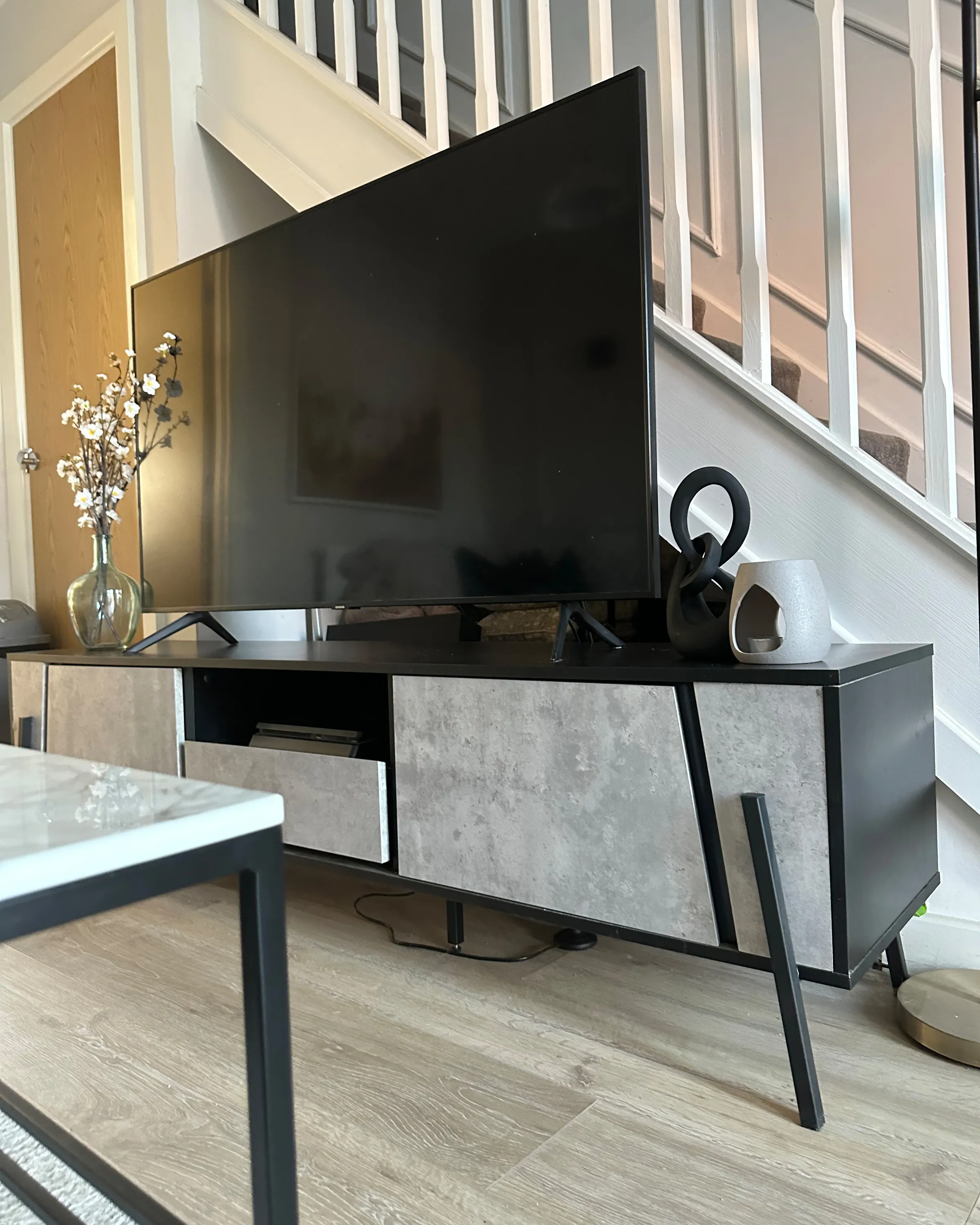 TV-meubel BLACKPOOL Grijs beton-effect