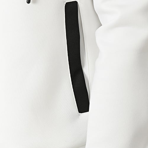 Ensemble Veste Teddy Capuche Et Pantalon Jogging 0140 Blanc