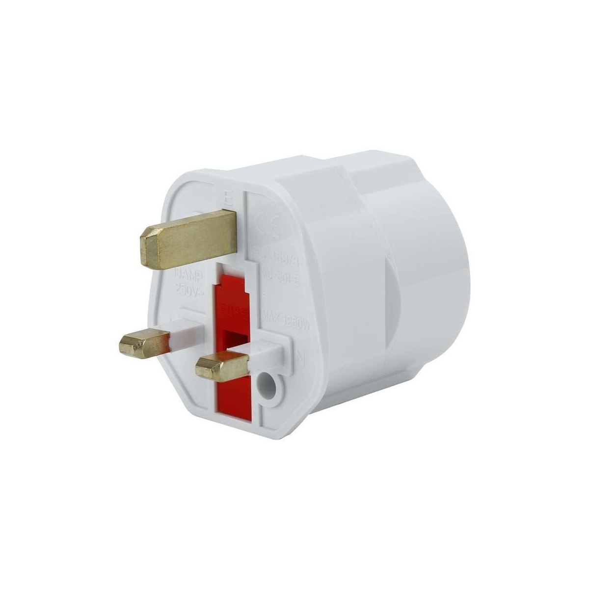 4x Socket Adapter Travel Converter (uk type g til eu)