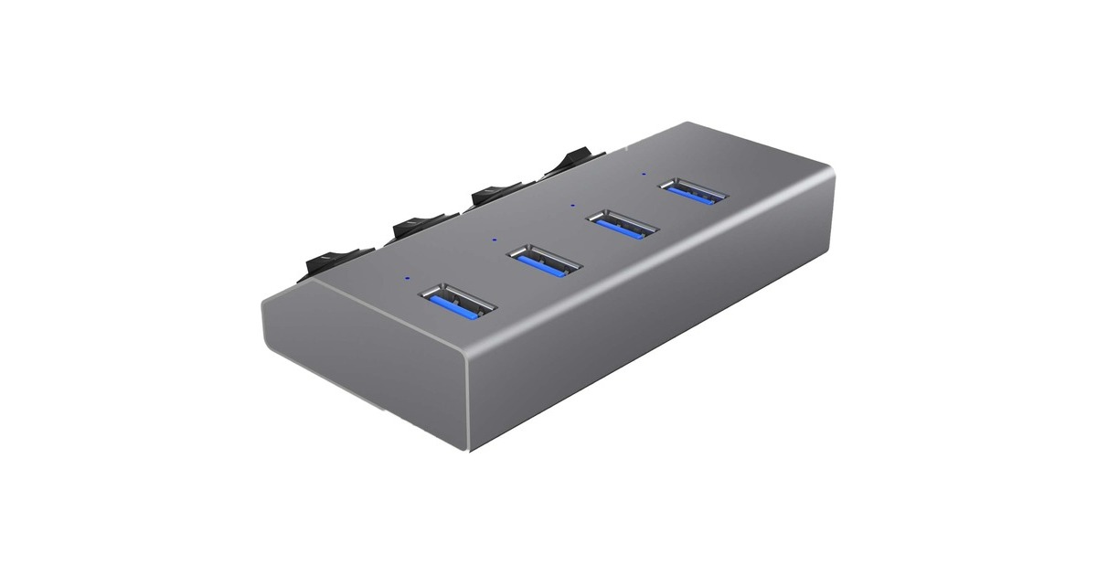 ICY BOXIB-Hub1405 usb-hub  (Zilver)