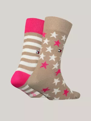 Pacote com 2 pares de meias clássicas com estrelas