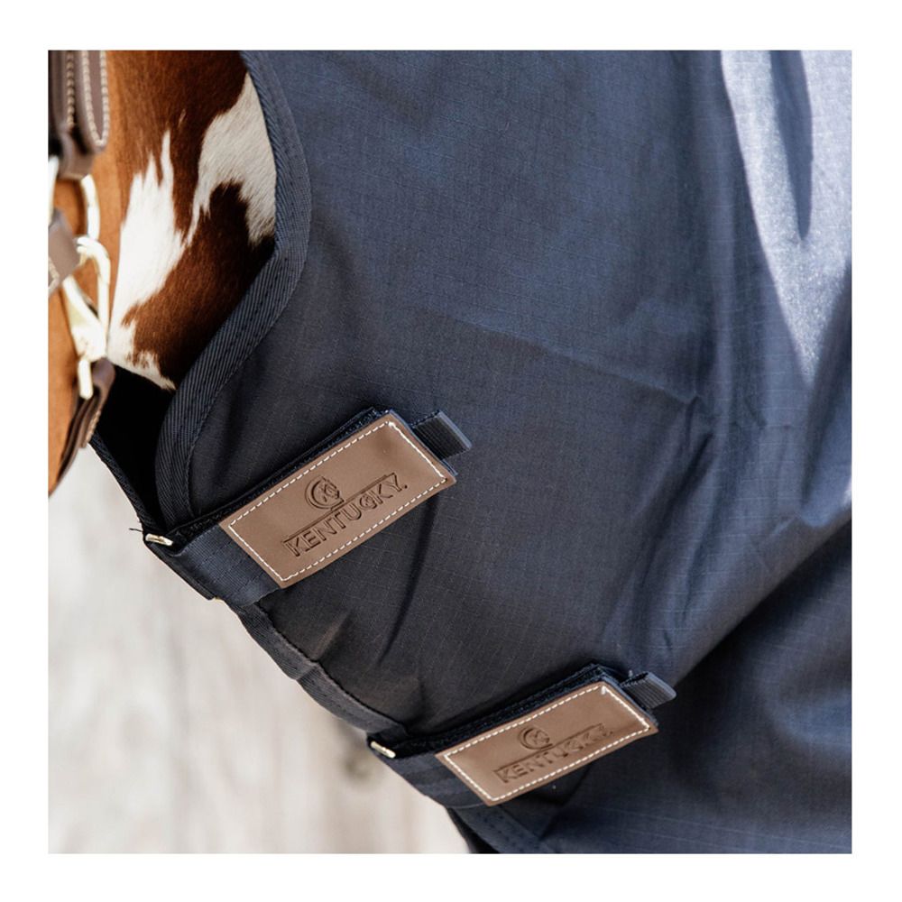Kentucky ALL WEATHER QUICK DRY 600D 150G - Couverture de paddock + couvre-cou amovible navy