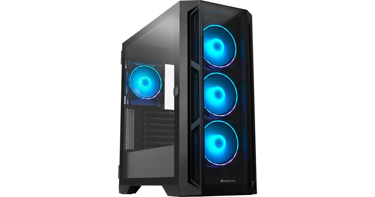 ChieftecAPEX midi tower behuizing  (Zwart | 2x USB-A | 1x USB-C | RGB | Tempered Glass)