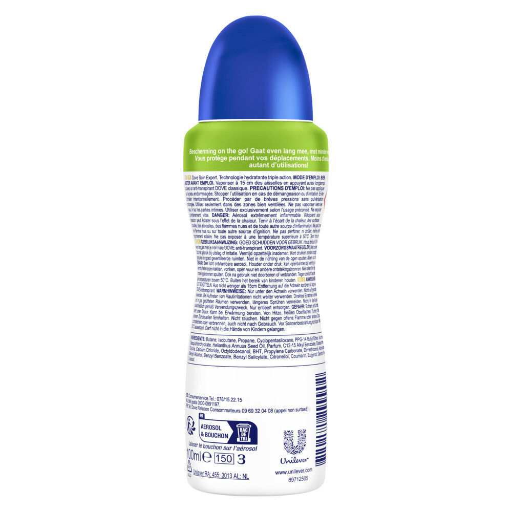 6x Dove Deodorant Spray Original100 ml