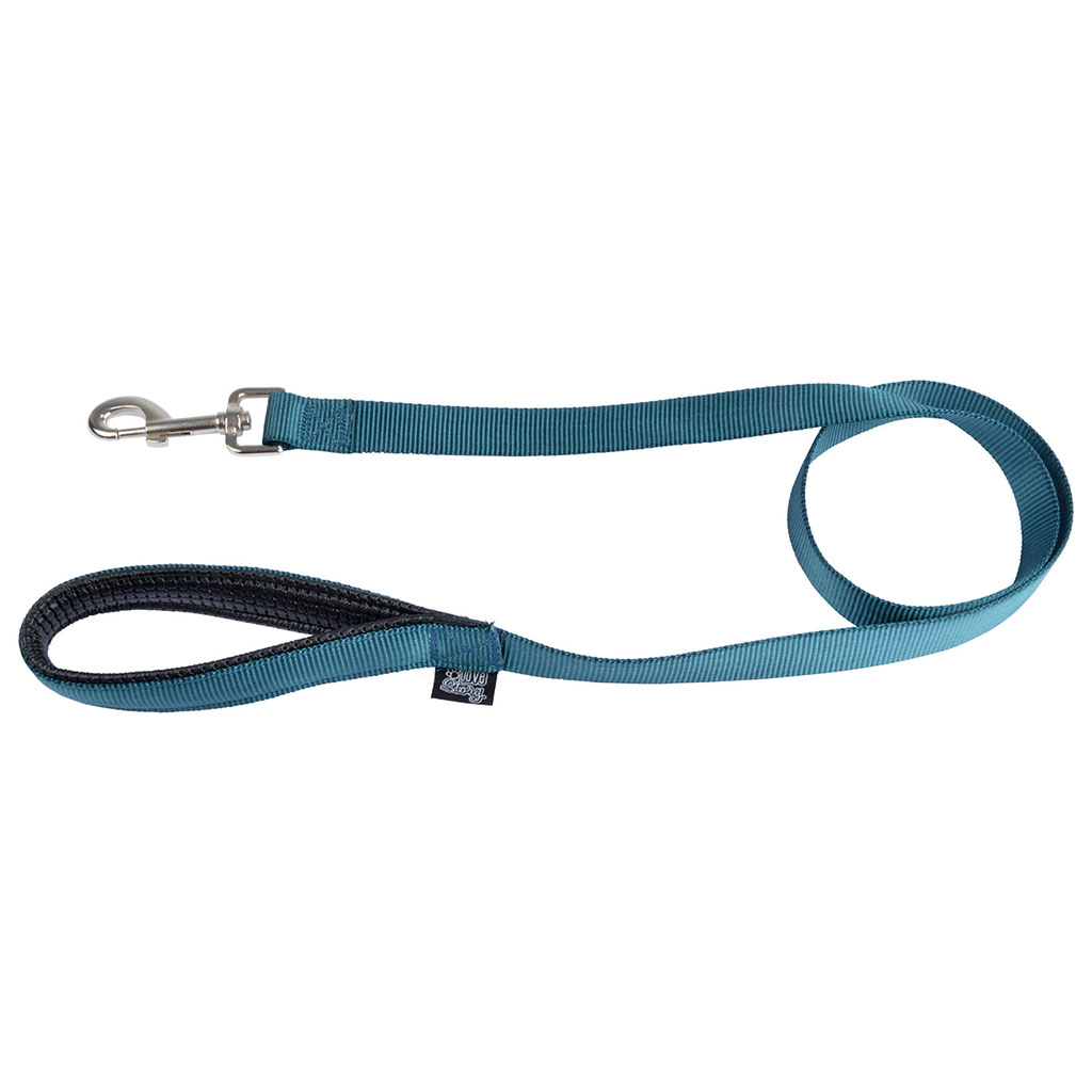 Laisse poignée confort bleue 1.2m