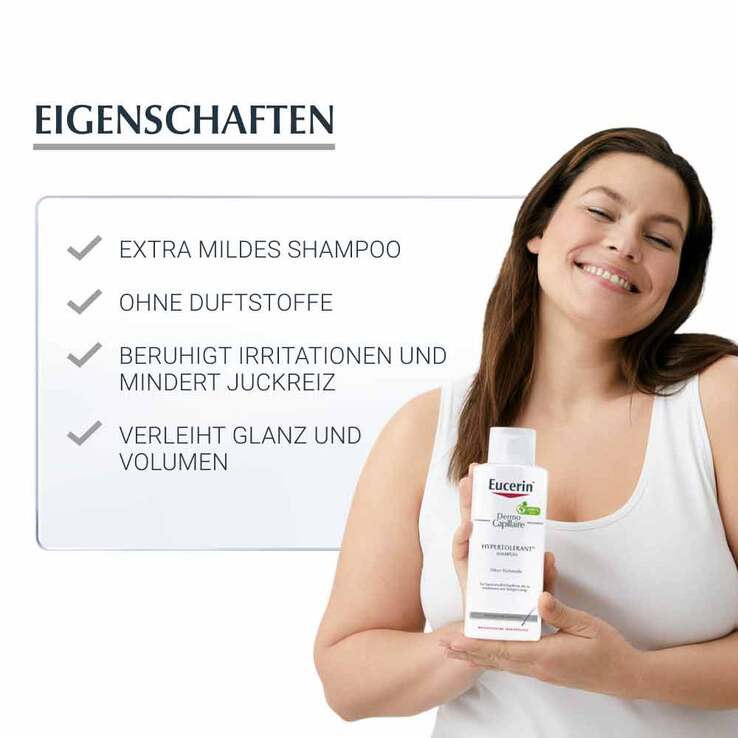 Eucerin DermoCapillaire Hypertolerant Shampoo, 250 ml