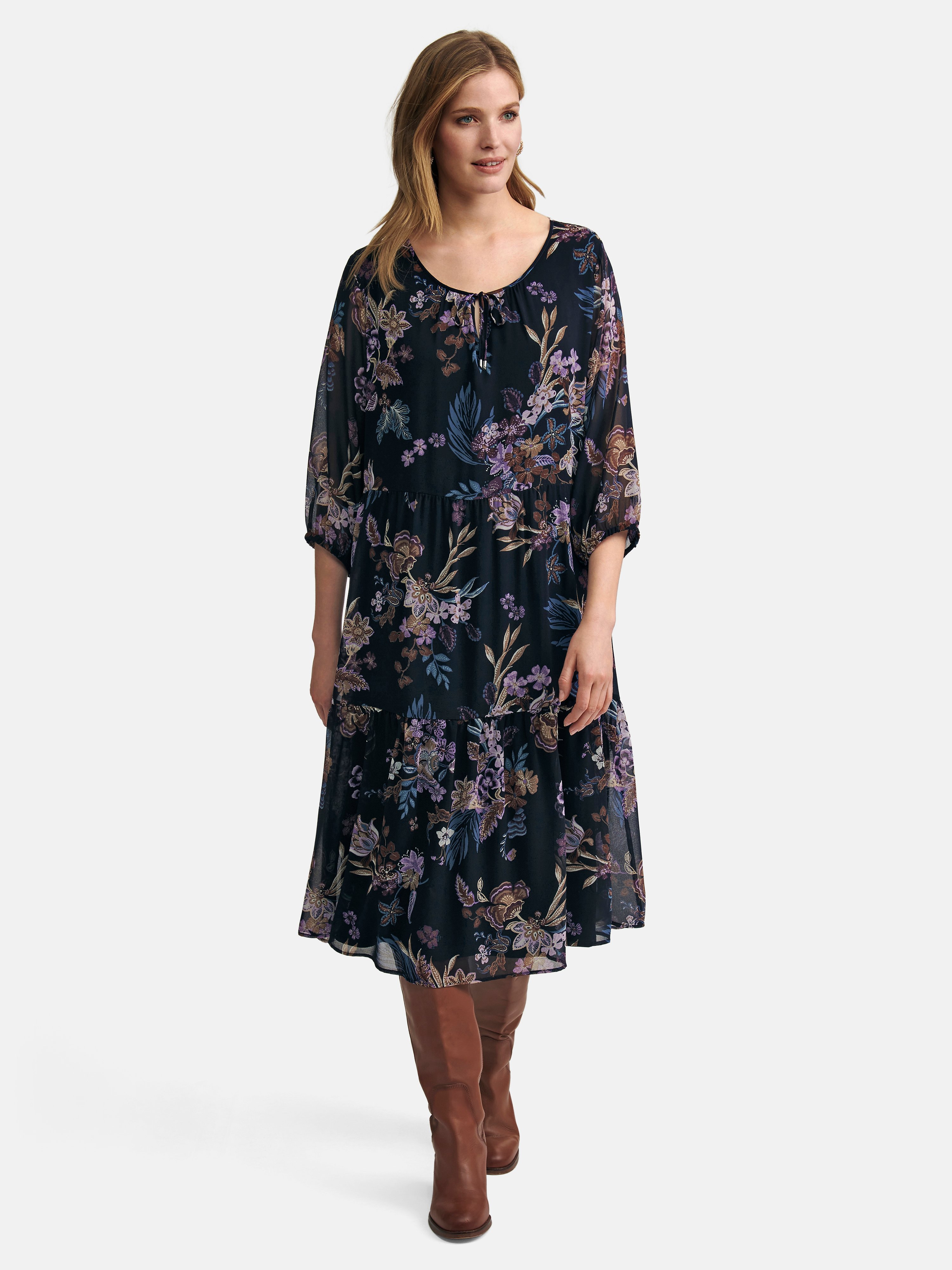 Kleid mit 3/4-Arm