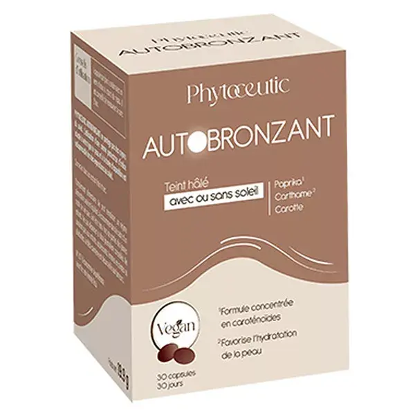 Cápsulas autobronzeadoras fitoterápicas