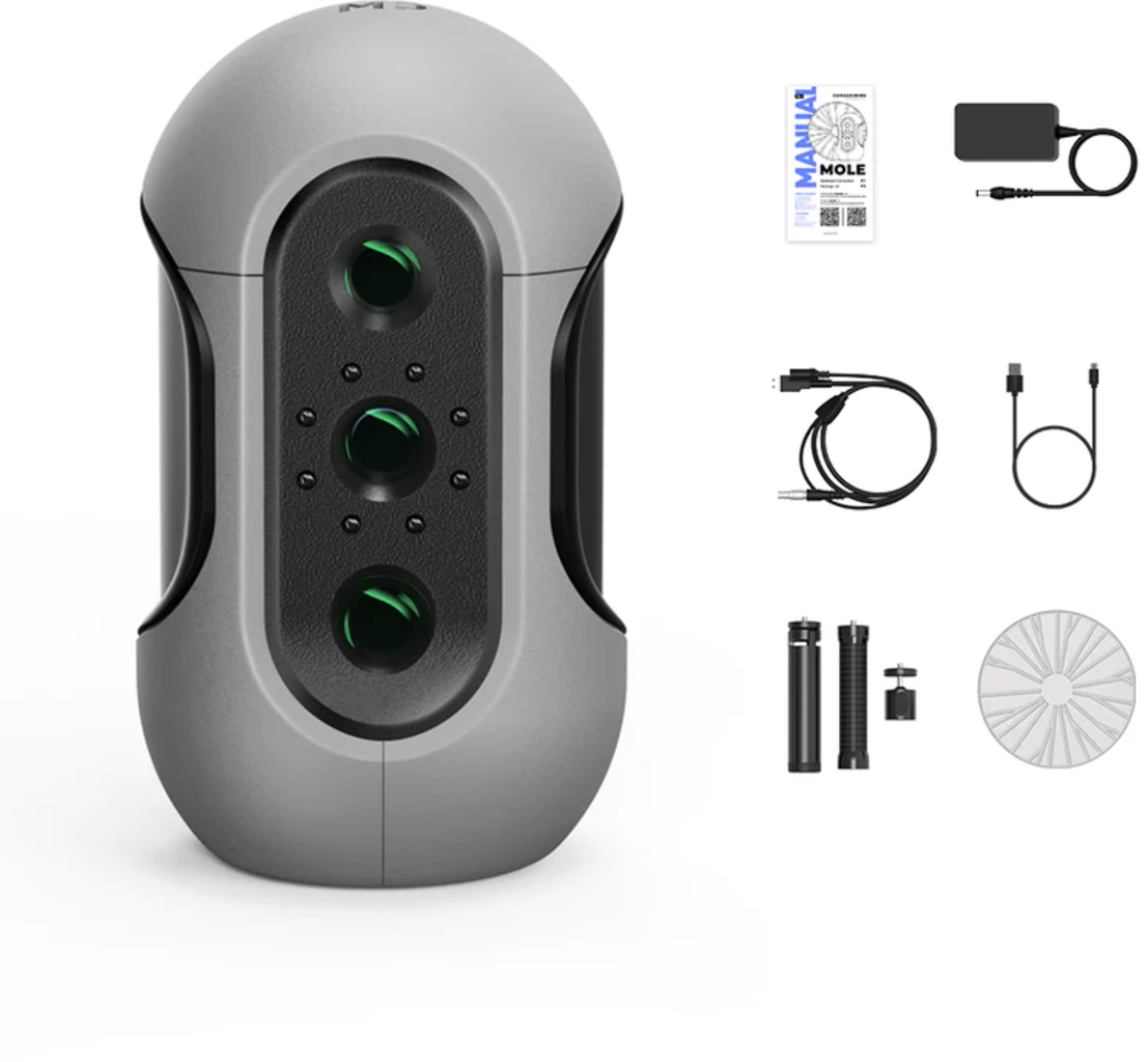3DMakerpro  Mole, Premium    Ergonomischer 3D-Scanner für mittelgroße Objekte