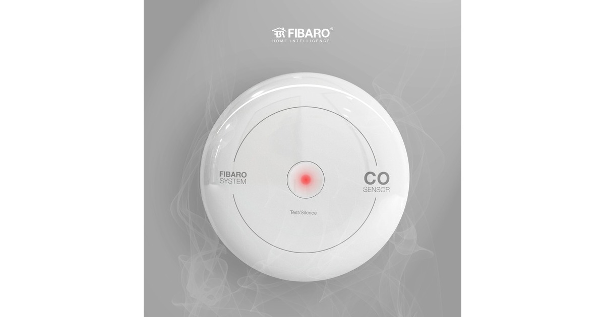 FibaroCO Sensor gasmelder  (Wit, Apple Homekit)