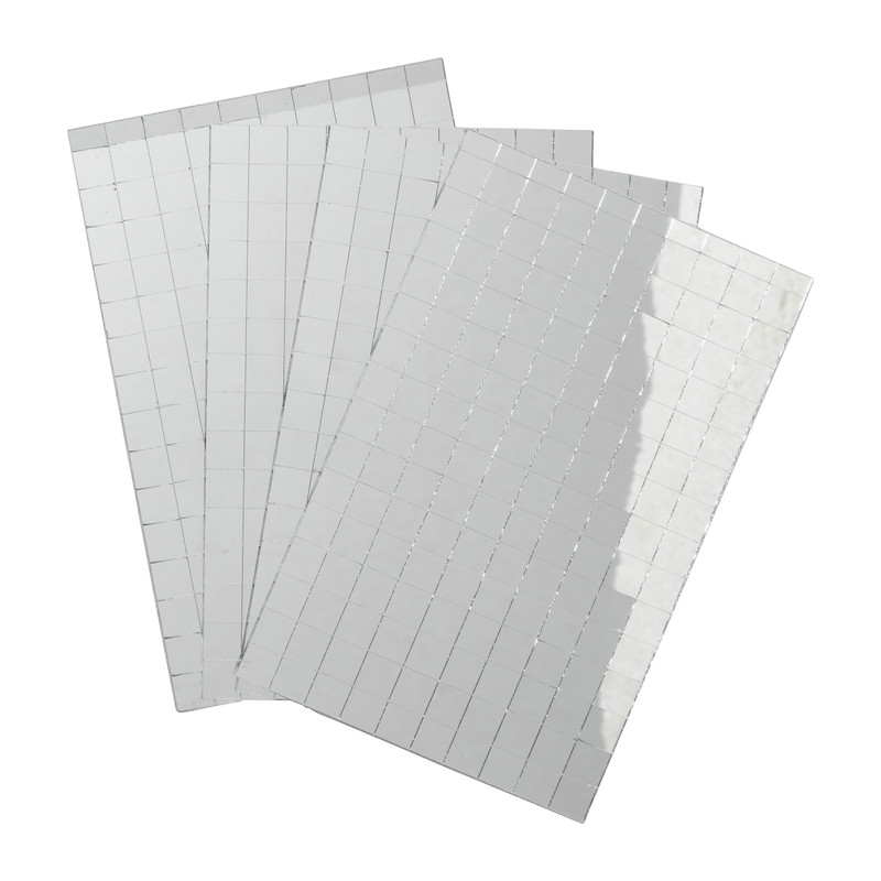 DIY mozaïek plakstenen - zilver - 10x15 cm