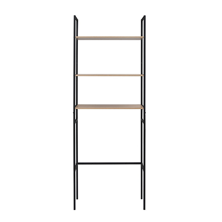 Etagère WC Edisson en métal noir L. 66 x H. 180 x P. 22 cm