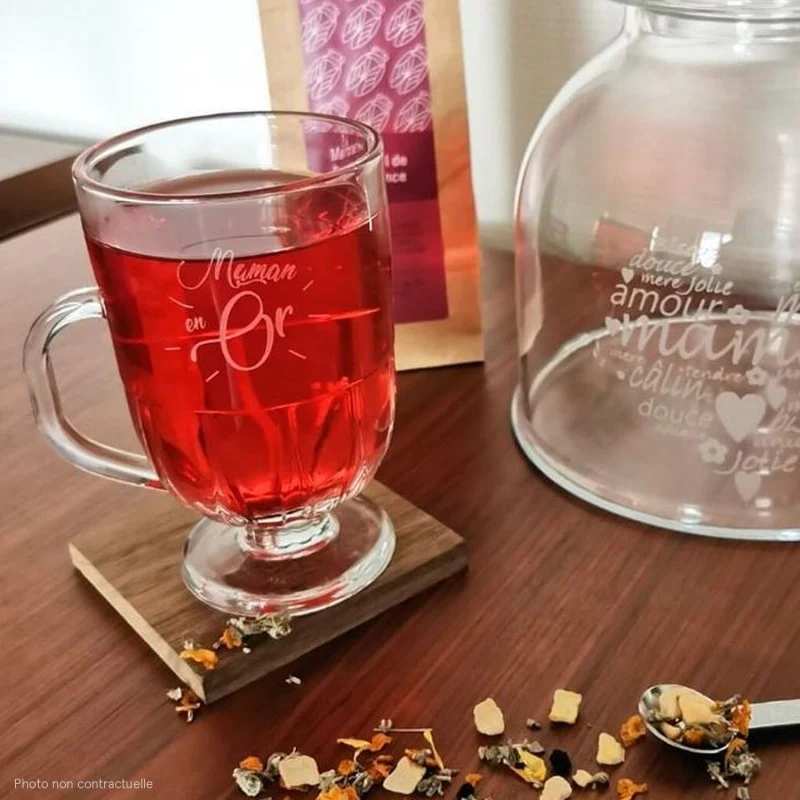Lot de 4 mugs, FLORE La Rochère