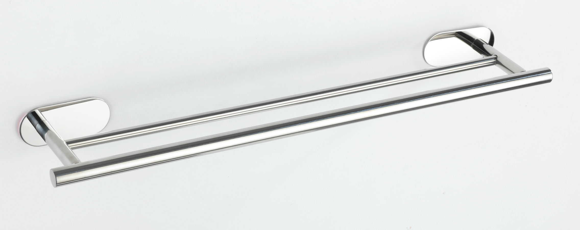 Wenko Orea turbo-loc handdoekhouder duo RVS glans