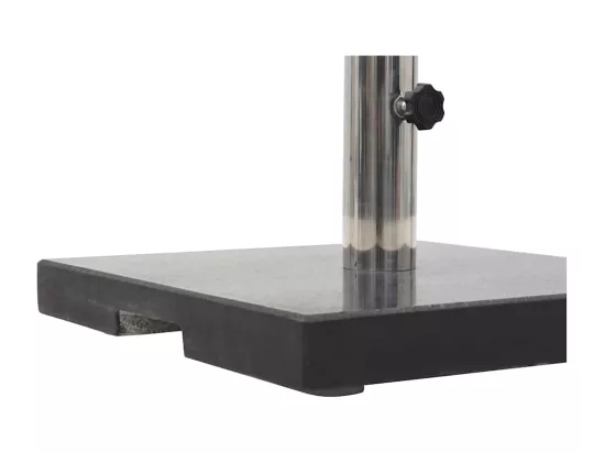 Socle de parasol Granite 20 kg Carré Noir