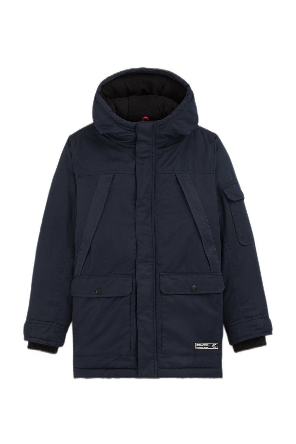 WE Fashion winterjas donkerblauw