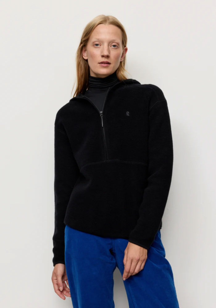 Recolution Fleece-Hoodie Forsthia Black