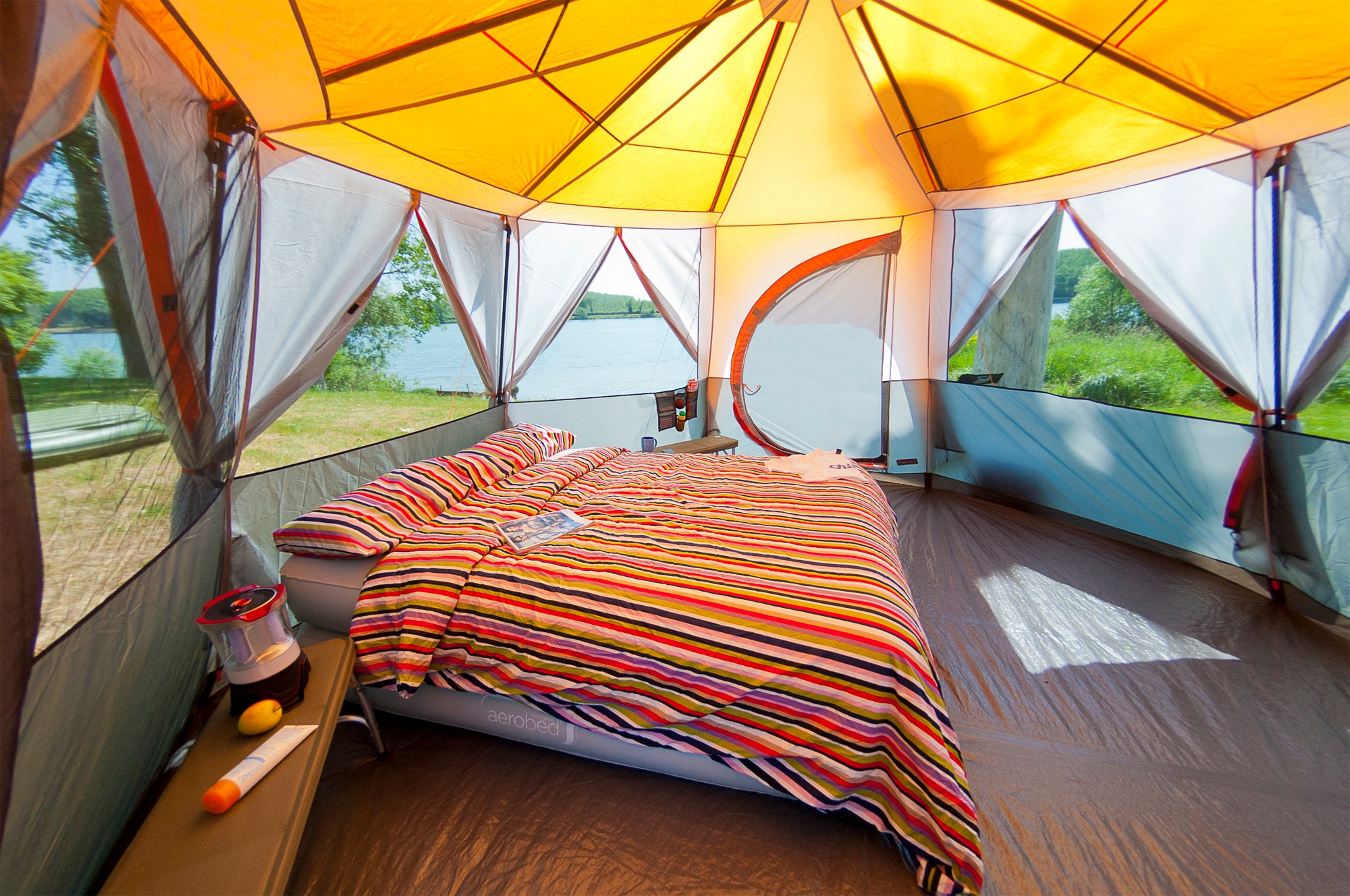 Coleman Octagon Familienzelt für 8 Personen orange