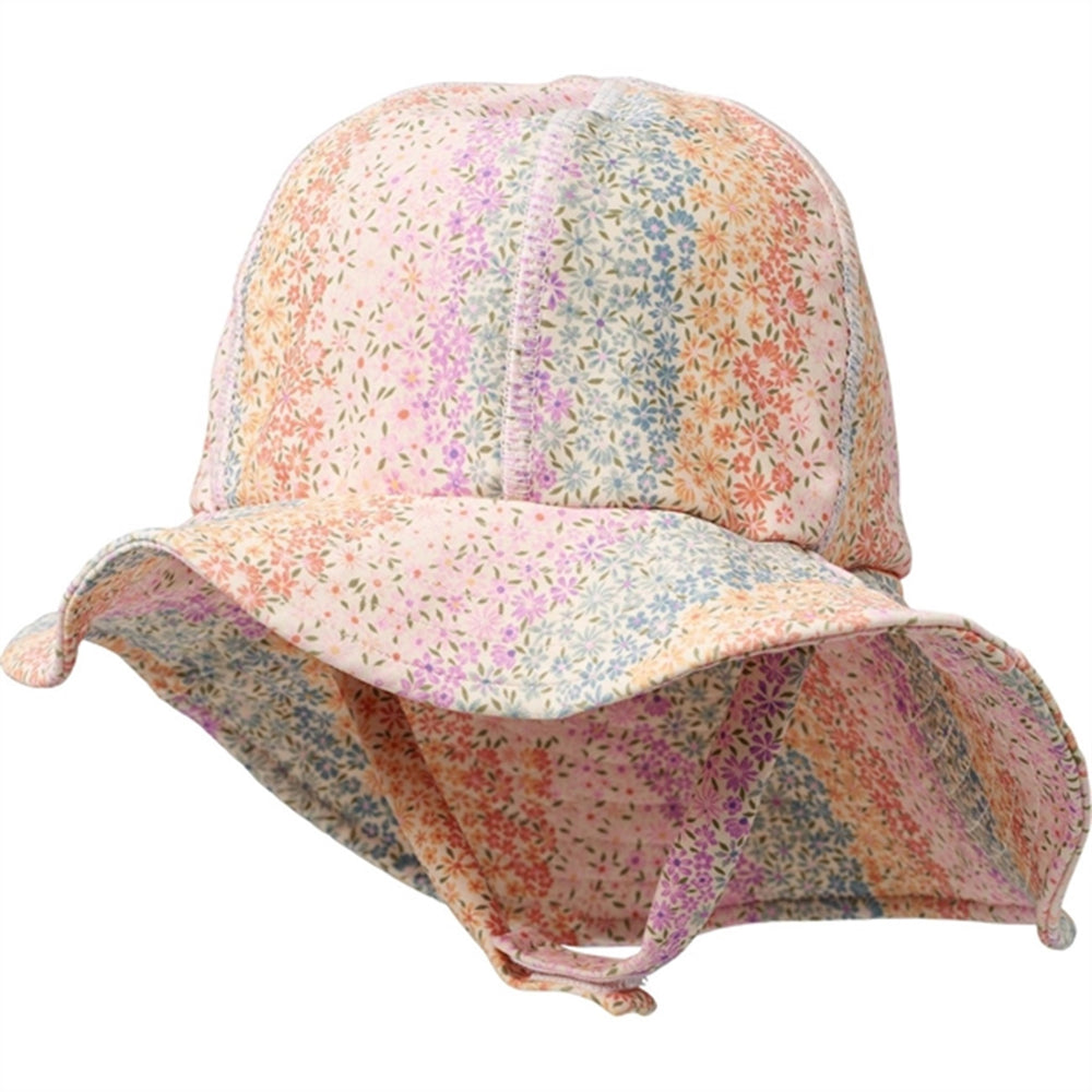 Rainbow Flowers UV Solhat - Wheat → Luksusbaby.dk