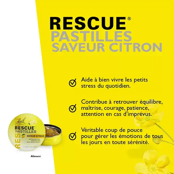 RESCUE Pastilles Citron - 50 g