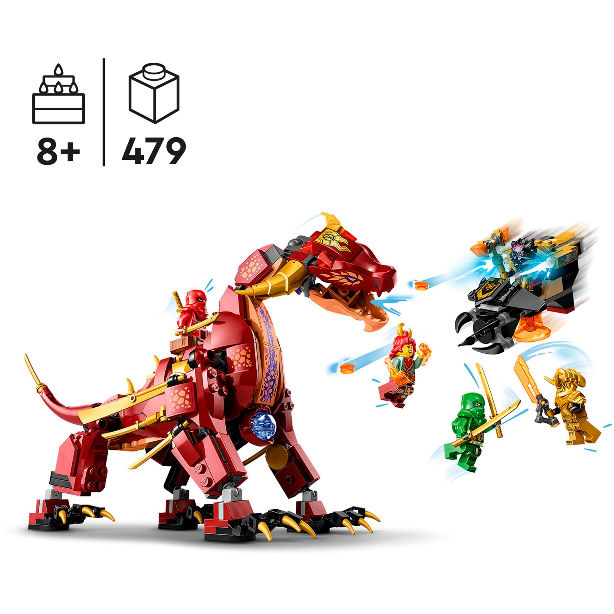 LEGO Konstruktionsspielzeug Ninjago Wyldfires Lavadrache