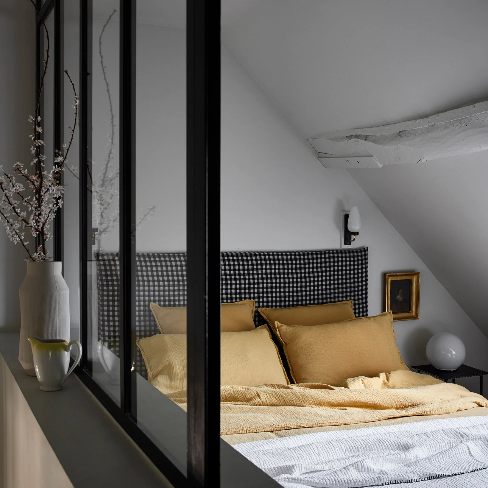 LOU - Lot de 2 taies d'oreiller | Jaune