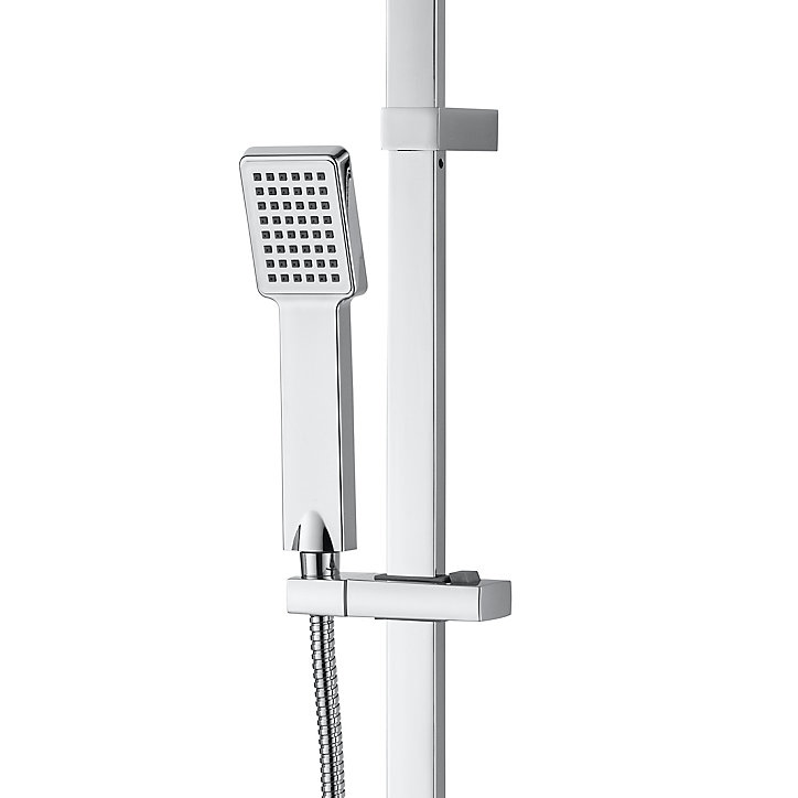 Colonne de douche thermostatique chromée GoodHome Kever