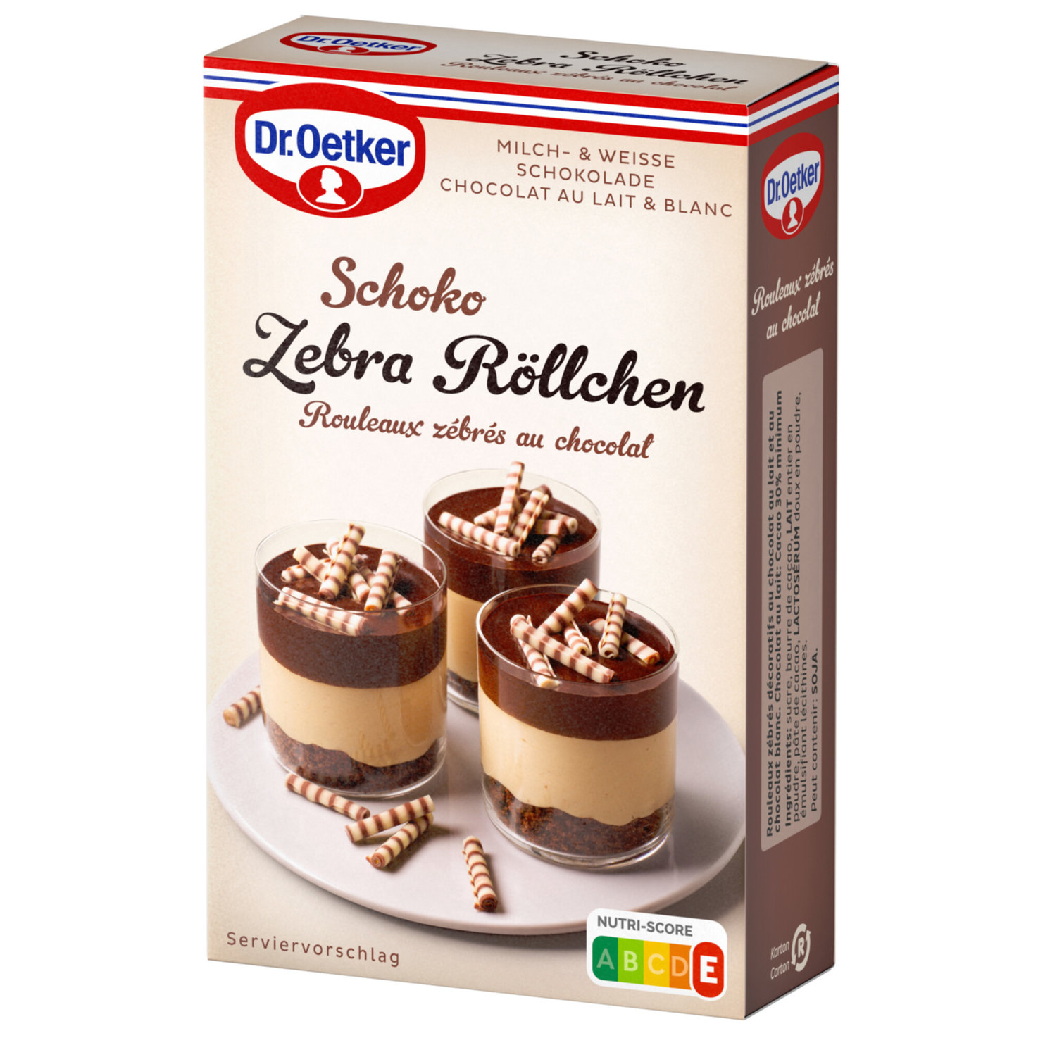 Dr. Oetker Zebra Röllchen Schokolade
