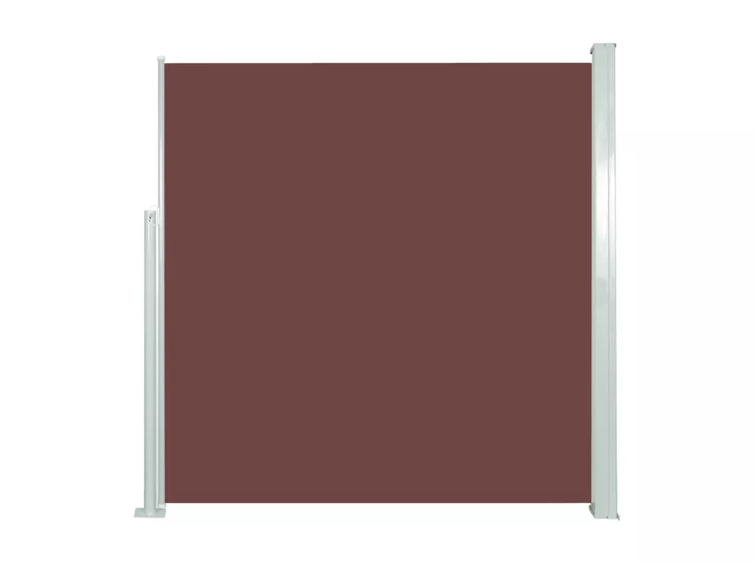 Auvent latéral rétractable 140 x 300 cm Marron