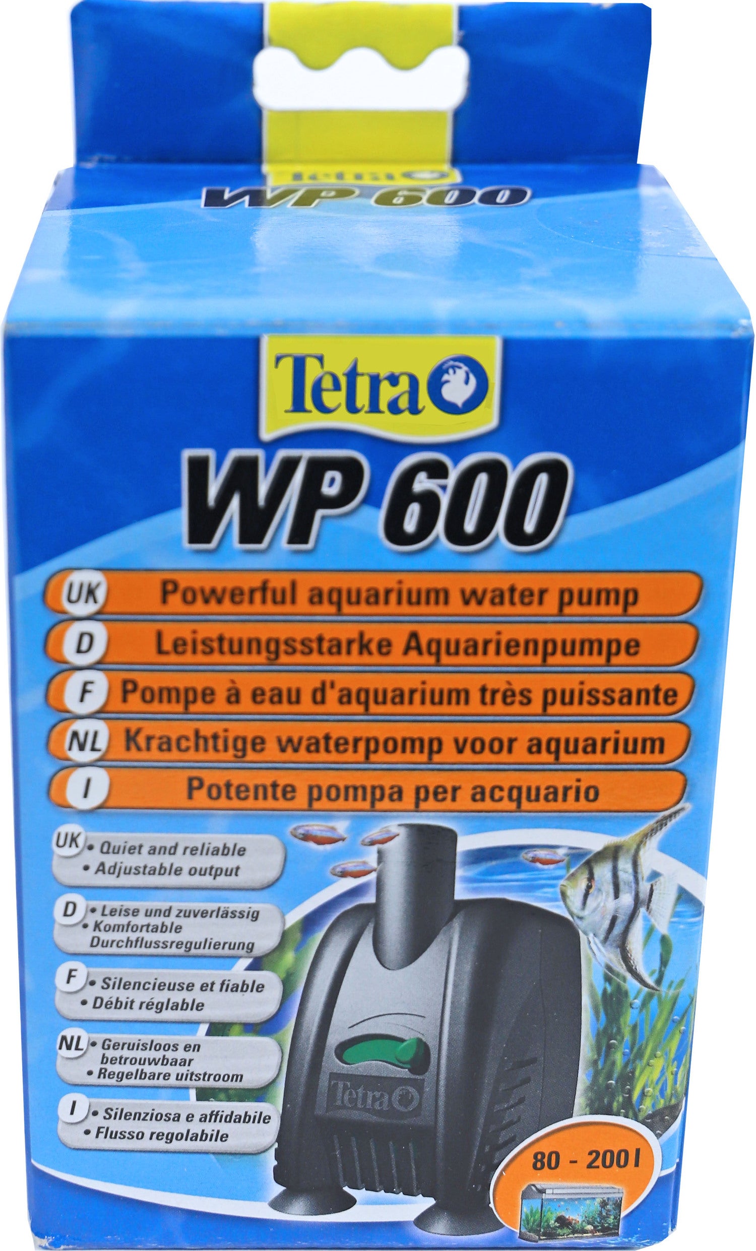 Tetra aquarium pomp WP 600 zwart 80-200 L