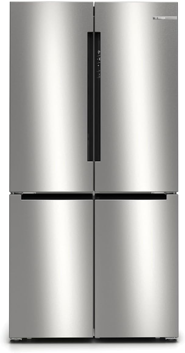 Bosch KFN96APEA Serie 4 Smarte Kühl-Gefrier-Kombination, 183x91cm, 405L Kühlen & 200L Gefrieren, VitaFresh pro 3x längere Frische, NoFrost nie wieder abtauen, LED-Beleuchtung gleichmäßige Ausleuchtung
